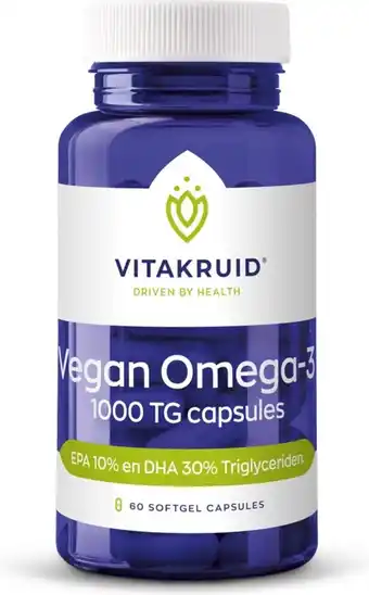 Bol.com Vitakruid Omega 3 1000 TG Vegan 60 softgels aanbieding