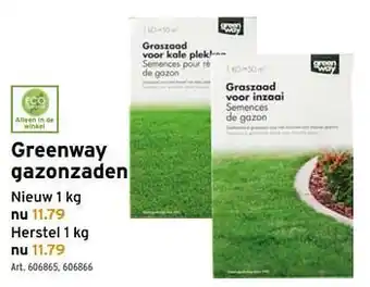 GAMMA Greenway graszaden aanbieding