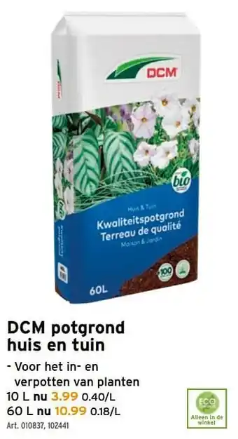 Dcm potgrond huis en tuin