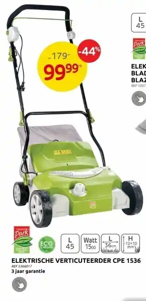 Brico ELEKTRISCHE VERTICUTEERDER CPE 1536 aanbieding