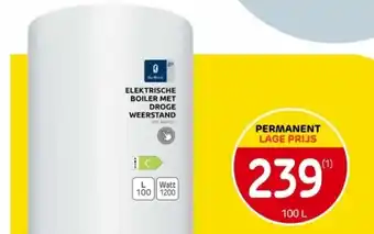 Brico ELEKTRISCHE BOILER MET DROGE WEERSTAND aanbieding