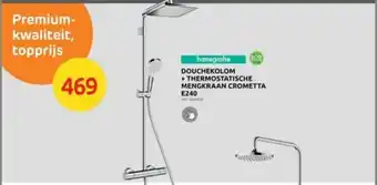 Brico DOUCHEKOLOM + THERMOSTATISCHE MENGKRAAN CROMETTA E240 aanbieding