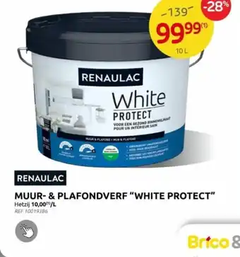 Brico MUUR- & PLAFONDVERF WHITE PROTECT aanbieding