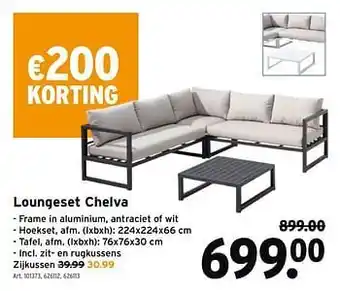 GAMMA Loungeset chelva aanbieding