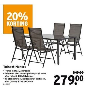 GAMMA Tuinset nantes aanbieding