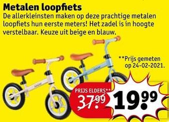 Kruidvat Metalen loopfiets aanbieding