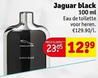 Kruidvat Jaguar black eau de toilette voor heren aanbieding
