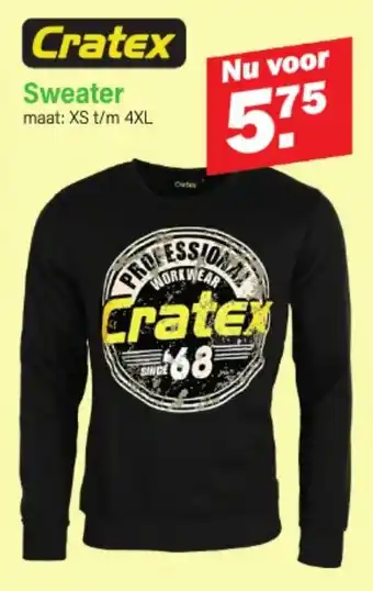Van Cranenbroek Cratex Sweater maat: XS t/m 4XL aanbieding