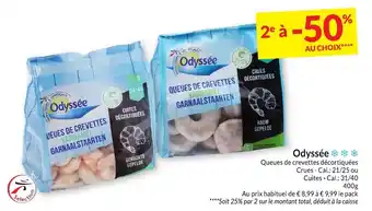 Intermarché Odyssée Queues de crevettes décortiquées aanbieding