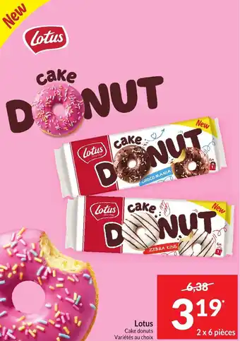 Intermarché Lotus Cake donuts 2 x 6 pièces aanbieding
