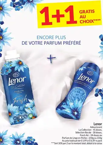 Intermarché Lenor Adoucissant aanbieding