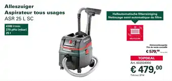 Metabo Alleszuiger Aspirateur tous usages aanbieding