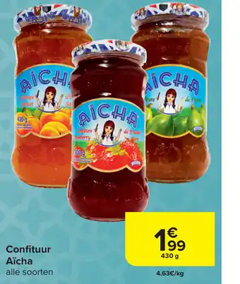 Carrefour Aïcha Confituur 430 g aanbieding