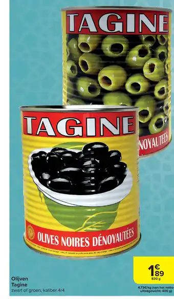 Carrefour Tagine olijven 830 g aanbieding