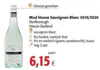 Colruyt Mud house sauvignon blanc 2019-2020 aanbieding
