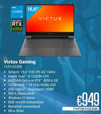CompuDeals Victus Gaming 15-FA1022NB aanbieding