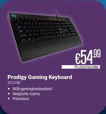 CompuDeals Prodigy Gaming Keyboard G213 BE aanbieding