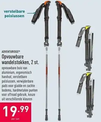 ALDI Opvouwbare wandelstokken aanbieding