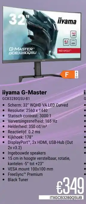 CompuDeals iiyama G-Master GCB3480WQSU-B1 aanbieding