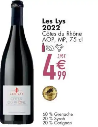 Cora Les Lys 2022 Côtes du Rhône 75 cl aanbieding