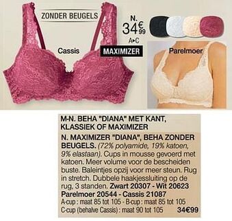 Damart Maximizer diana beha zonder beugels aanbieding