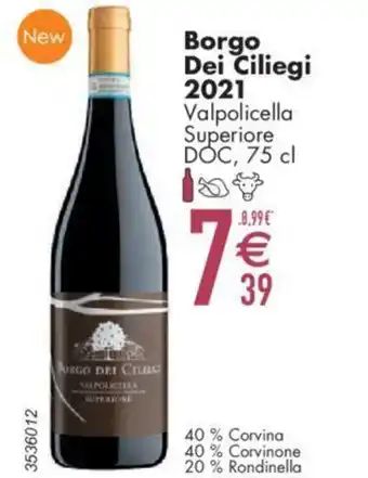 Cora Borgo Dei Ciliegi 2021 Valpolicella Superiore DOC, 75 cl aanbieding