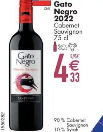 Cora Gato Negro 2022 Cabernet Sauvignon 75 cl aanbieding