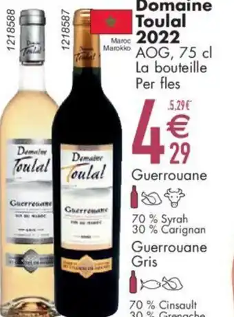 Cora Domaine Toulal 2022 75 cl aanbieding
