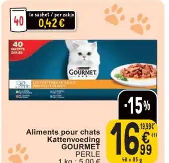 Cora Gourmet aliments pour chats kattenvoeding 40 x 85 g aanbieding