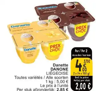 Cora Danette Danone aanbieding