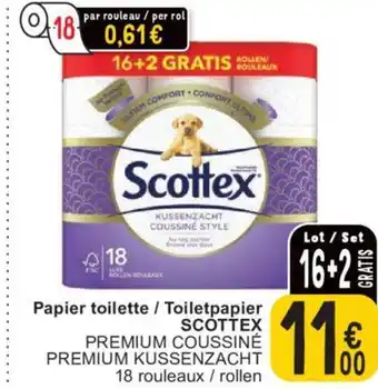 Cora Scottex papier toilette / toiletpapier aanbieding