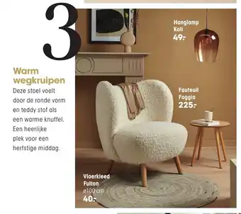 Kwantum Warm wegkruipen Fauteuil Foggia aanbieding