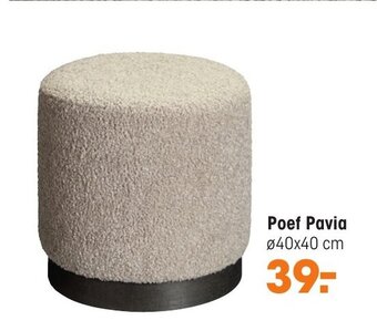 Kwantum Poef Pavia aanbieding