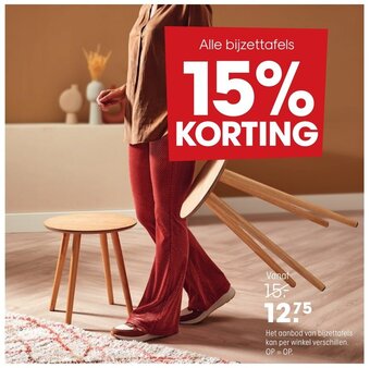 Kwantum Het aanbod van bijzettafels kan per winkel verschillen aanbieding