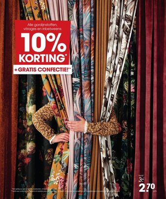 Kwantum Alle gordijnstoffen, vitrages en inbetweens aanbieding