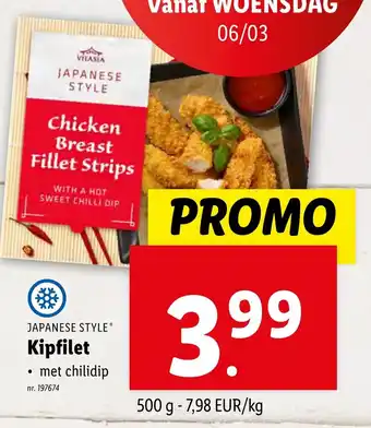 Lidl JAPANESE STYLE Kipfilet 500g aanbieding