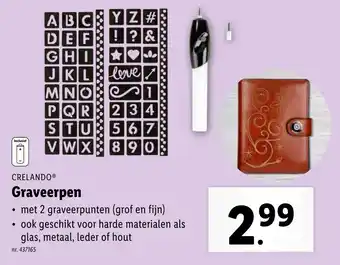 Lidl CRELANDO Graveerpen aanbieding