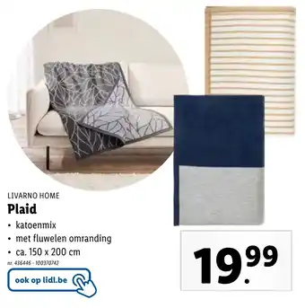 Lidl LIVARNO HOME Plaid aanbieding