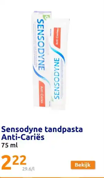 Action Sensodyne tandpasta Anti-Cariës 75 ml aanbieding