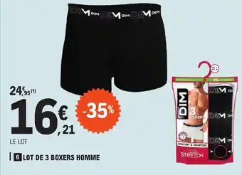 LOT DE 3 BOXERS HOMME