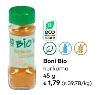 Bio Planet Boni Bio kurkuma 45g aanbieding