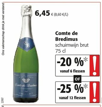 Colruyt Comte de Bredimus aanbieding