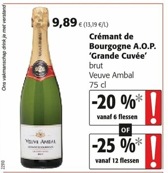 Colruyt Cremant de Bourgogne A.O.P. Grande Cuvee aanbieding