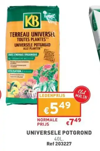 Trafic UNIVERSELE POTGROND 40L aanbieding