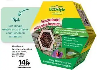 Hotel voor lieveheersbeestjes