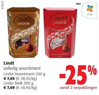 Colruyt Lindt volledig assortiment aanbieding