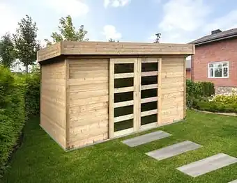 Solid abri de jardin stockholm bois 8,83m² 362x244cm