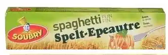 Colruyt Soubry Fijne spaghetti met spelt 375 g aanbieding