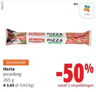 Colruyt Herta pizzadeeg 265 g aanbieding