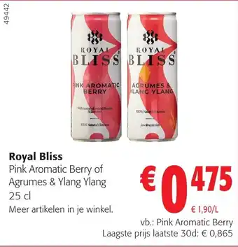 Royal Bliss Pink Aromatic Berry of Agrumes & Ylang Ylang 25 cl